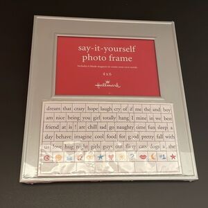 Say-It-Yourself Magnetic Frame for a 4 X 6 photo Fun Fridge word magnets